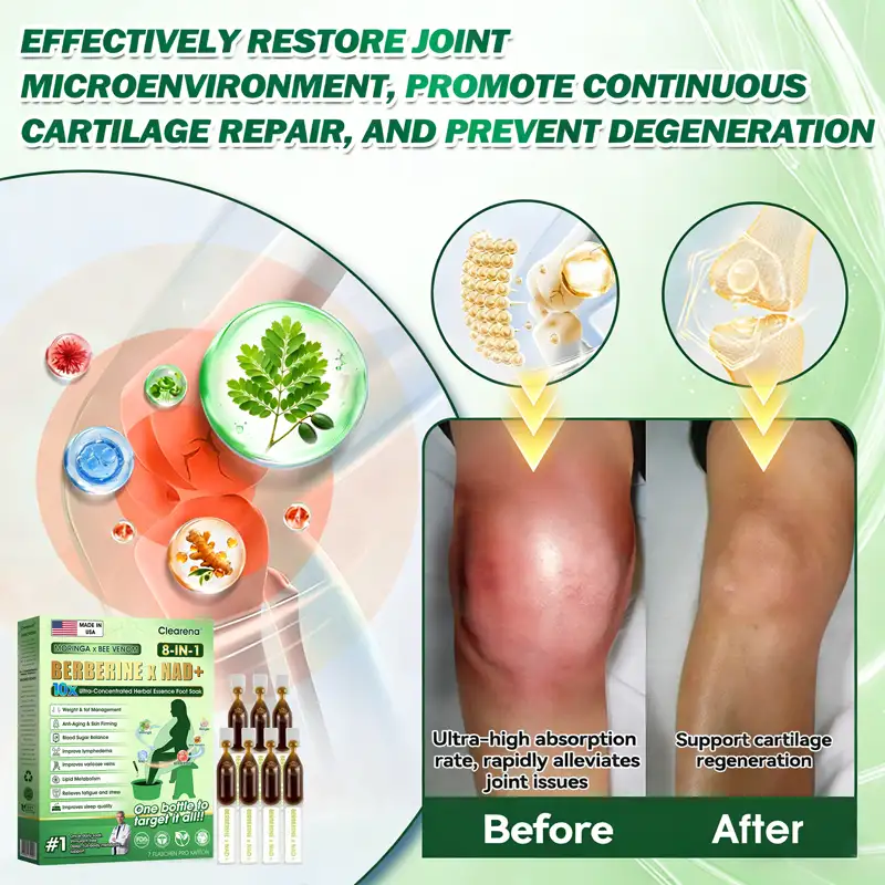 𝐎𝐟𝐟𝐢𝐜𝐢𝐚𝐥 𝐔𝐒 𝐒𝐭𝐨𝐫𝐞 🇺🇸  | 🧑‍⚕️ 𝐂𝐥𝐞𝐚𝐫𝐞𝐧𝐚® Moringa · Bee Venom · Berberine × NAD+ Eight-in-one 10× Ultra-Concentrated Herbal Essence Foot Soak — 𝐎𝐧𝐜𝐞 𝐃𝐚𝐢𝐥𝐲, 𝐕𝐢𝐬𝐢𝐛𝐥𝐞 𝐑𝐞𝐬𝐮𝐥𝐭𝐬 𝐢𝐧 𝟕 𝐃𝐚𝐲𝐬 - Image 12