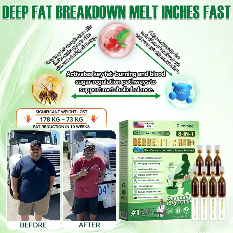 𝐎𝐟𝐟𝐢𝐜𝐢𝐚𝐥 𝐔𝐒 𝐒𝐭𝐨𝐫𝐞 🇺🇸  | 🧑‍⚕️ 𝐂𝐥𝐞𝐚𝐫𝐞𝐧𝐚® Moringa · Bee Venom · Berberine × NAD+ Eight-in-one 10× Ultra-Concentrated Herbal Essence Foot Soak — 𝐎𝐧𝐜𝐞 𝐃𝐚𝐢𝐥𝐲, 𝐕𝐢𝐬𝐢𝐛𝐥𝐞 𝐑𝐞𝐬𝐮𝐥𝐭𝐬 𝐢𝐧 𝟕 𝐃𝐚𝐲𝐬 - Image 13