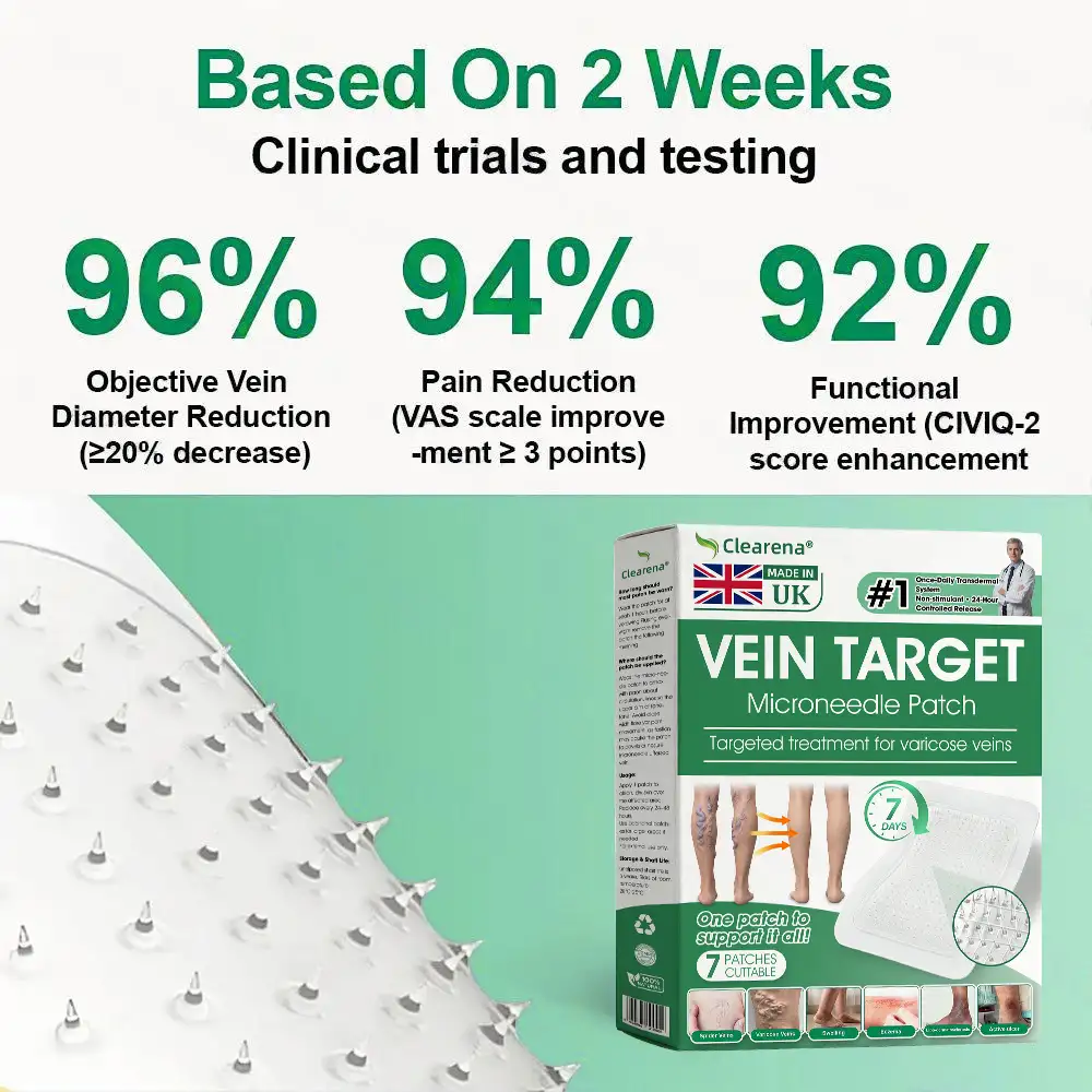๐ฆต๐ฆต๐ฆตClearenaยฎ VeinTarget Microneedle Patch โโ Once Daily, Visible Results in 7 Days - Image 15