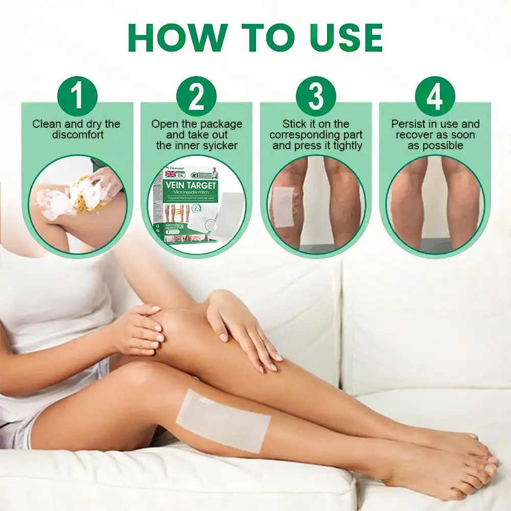 ๐ฆต๐ฆต๐ฆตClearenaยฎ VeinTarget Microneedle Patch โโ Once Daily, Visible Results in 7 Days - Image 5