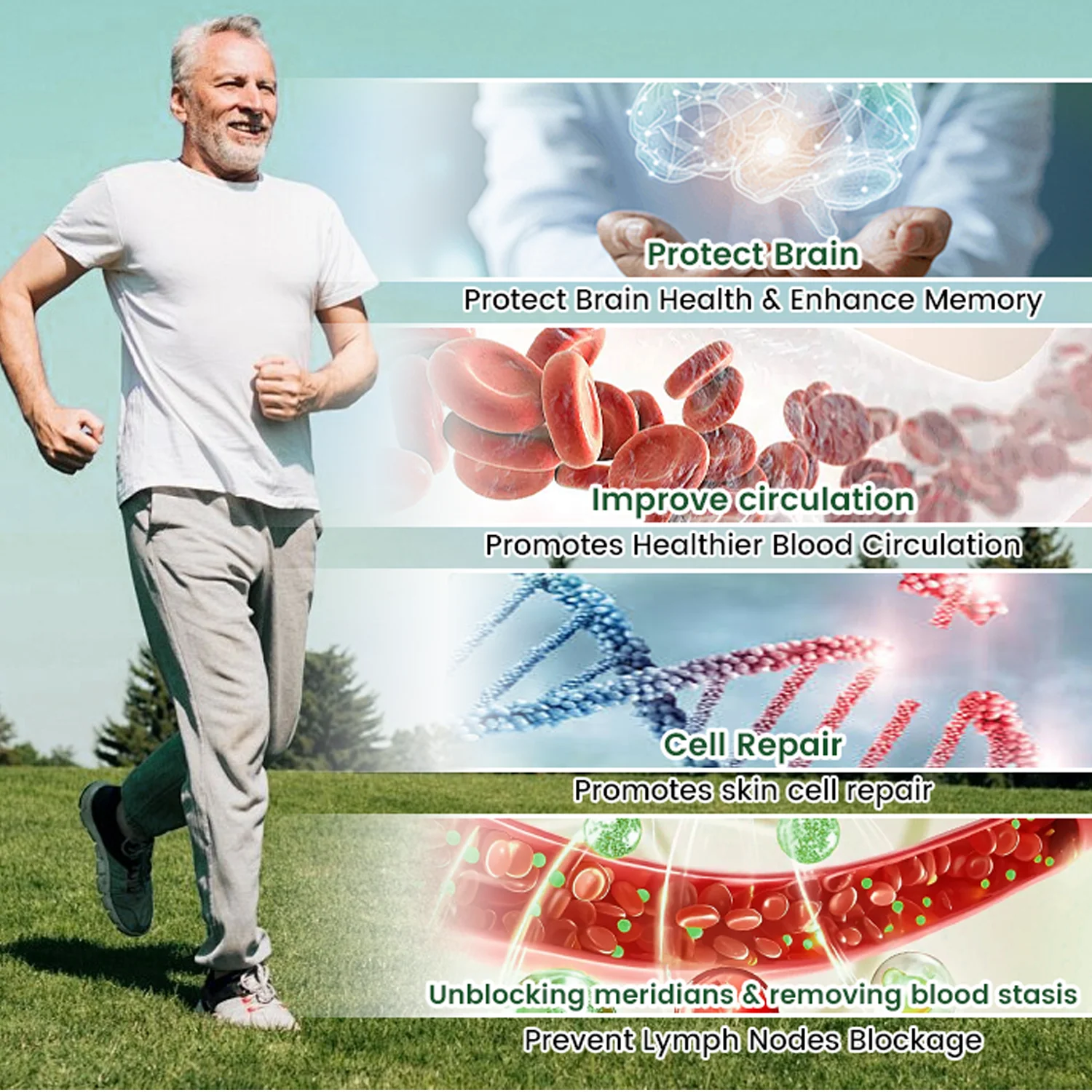 Official Store | ☀️☀️𝐂𝐥𝐞𝐚𝐫𝐞𝐧𝐚® Moringa Berberine + NAD+ 12-in-1 Nano Microneedle Patch(Just once a day, visible changes in 7 days) - Image 5