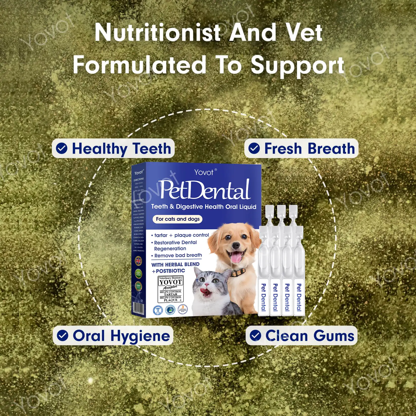 [Official Store]🇬🇧 Yovot® Pet Dental & Digestive Health Oral Liquid – Freshen Breath, Remove Tartar & Promote gum regeneration, stabilize teeth (for Cats & Dogs)  – Save 70% Today! - Image 7