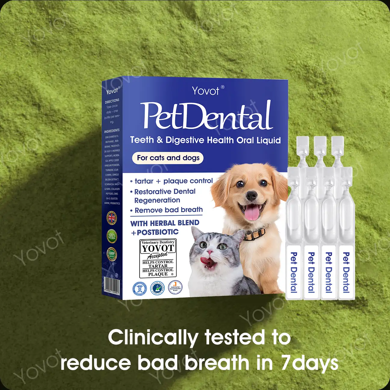 [Official Store]🇬🇧 Yovot® Pet Dental & Digestive Health Oral Liquid – Freshen Breath, Remove Tartar & Promote gum regeneration, stabilize teeth (for Cats & Dogs)  – Save 70% Today! - Image 9