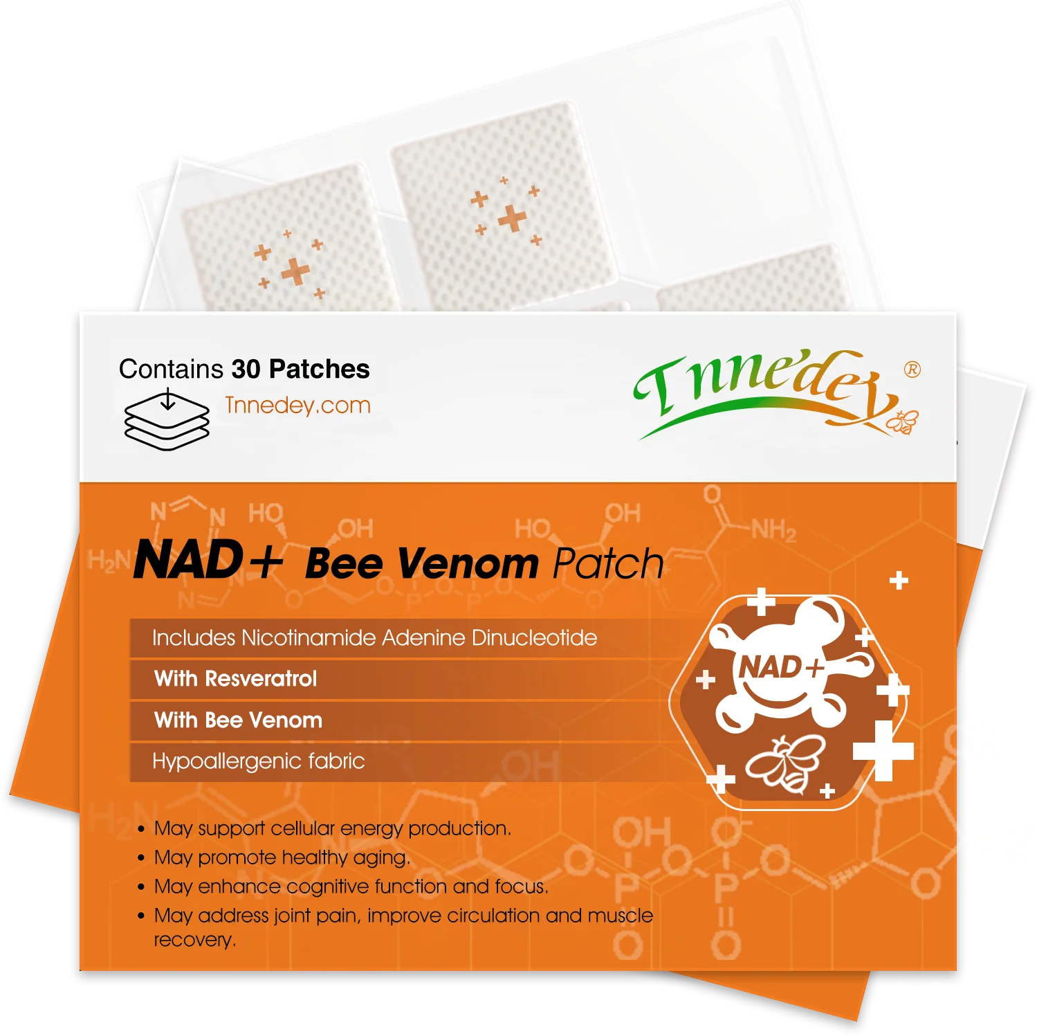 Tnnedey® NAD+ Bee Venom Patch – Ultimate Skin Rejuvenation & Energy Boost（Last Day Discount：70%）